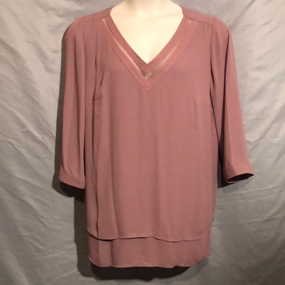 magnolia Grace Tops - Magnolia Grace stich fix mauve blouse plus size